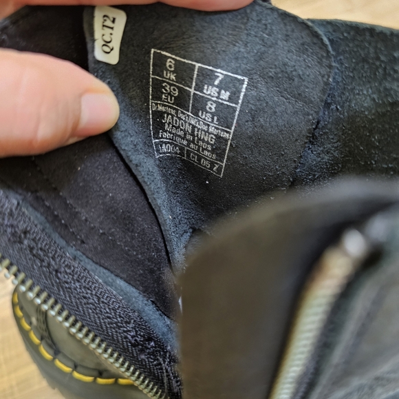 Dr. Martens Jadon Hinge Buckle Leather Platform Boots - Picture 6 of 15